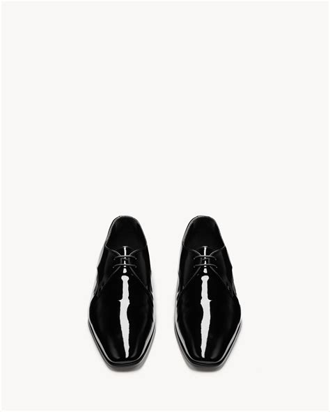 ysl derby|GABRIEL derbies in patent leather .